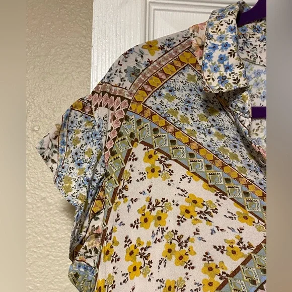 Auw neutrals patchwork dress - Picture 3 of 6